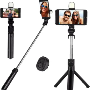 Foldable Mini Tripod & Selfi Stick with Bluetooth Remote Shutter