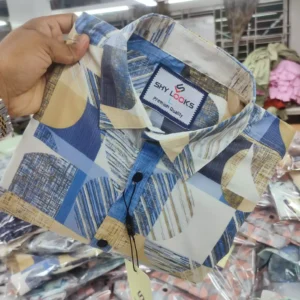 Luxury Spandex Print Shirt